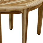 23" Natural Teak Corner Shower Bench