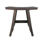 18" Antiqued Gray Teak Rectangular Shower Bench