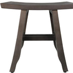 18" Antiqued Gray Teak Rectangular Shower Bench