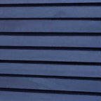 67" Dark Blue Solid Wood Folding Three Panel Screen Room Divider