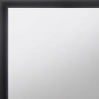 35" Black Square Wood Framed Mounted Dresser Mirror
