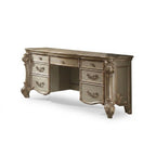 63" Gold Wood Vanity Table