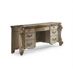 63" Gold Wood Vanity Table