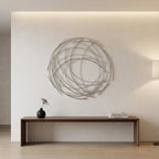 26" X 26" Silver Metal Circle