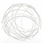 26" X 26" Silver Metal Circle