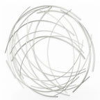 26" X 26" Silver Metal Circle