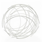26" X 26" Silver Metal Circle