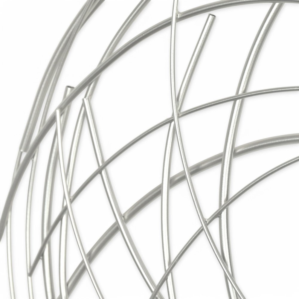 26" X 26" Silver Metal Circle