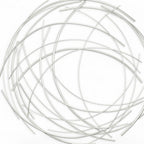 26" X 26" Silver Metal Circle