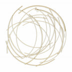 26" Gold Metal Abstract Round Hanging Wall Art Decor