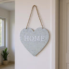 Home Gray Galvanized Cut Out Metal Wall Decor