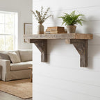 Set Of Two Natural Weathered Gray Corbels