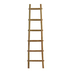 72" Natural Distressed Solid Wood Six Step Ladder Shelf