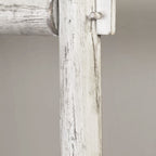 72" Natural Distressed Solid Wood Six Step Ladder Shelf