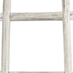 72" Natural Distressed Solid Wood Six Step Ladder Shelf