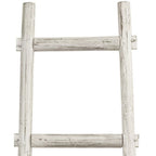 72" Natural Distressed Solid Wood Six Step Ladder Shelf