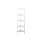 White Solid Wood Corner Bookcase