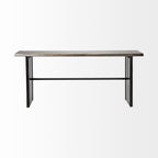 70" Brown Solid Wood Solid Console Table