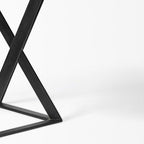 60" Brown and Black Writing Desk