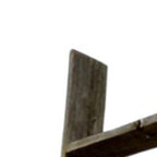 60" Gray Distressed Solid Wood Five Step Ladder Shelf