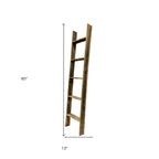60" X 13" Gray Wood Hanging Dimensional Sculpture