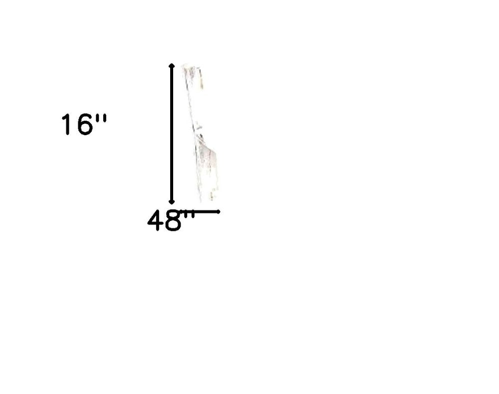48" White Distressed Solid Wood Four Step Ladder Shelf