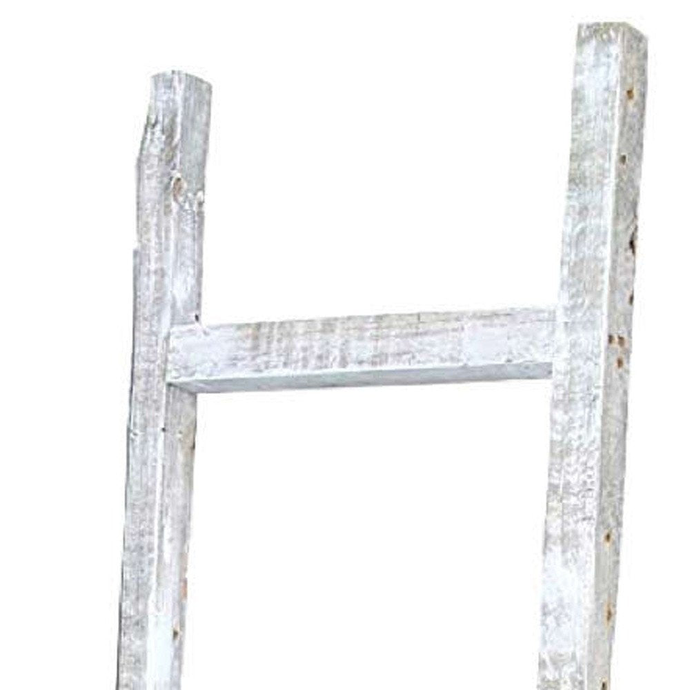 72" X 16" White Wood Hanging Dimensional Sculpture
