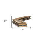 Set of Three Gray Distressed Wood Hanging Arrow Dimensional Sculptures