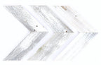 Set of Three Gray Distressed Wood Hanging Arrow Dimensional Sculptures