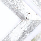 Set of Three Gray Distressed Wood Hanging Arrow Dimensional Sculptures