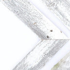 Set of Three Gray Distressed Wood Hanging Arrow Dimensional Sculptures