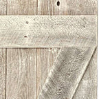 Set of Two 36" X 14" Gray Solid Wood Wall Decor