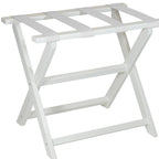 Earth Friendly White Folding Luggage Rack With White Straps