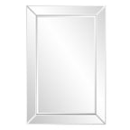 36" Glass Framed Accent Mirror