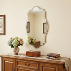 32" Clear Scalloped Edges Unframed Accent Mirror