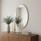 12" Clear Round Unframed Accent Mirror