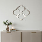 Interlocking Mirrored Curved Shapes With Beveled Edge