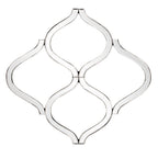 Interlocking Mirrored Curved Shapes With Beveled Edge