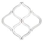 Interlocking Mirrored Curved Shapes With Beveled Edge