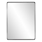 40" Black Metal Framed Accent Mirror