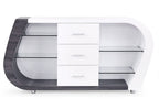 White And Grey Multi Tone Buffet With 3 Drawers