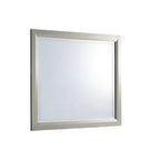36" Silver Framed Dresser Mount Mirror