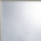 36" Silver Framed Dresser Mount Mirror
