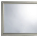 36" Silver Framed Dresser Mount Mirror