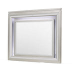 38" Champagne Wood Lighted Mounted Accent Mirror