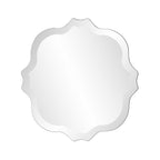 16" Gray Abstract Unframed Accent Mirror