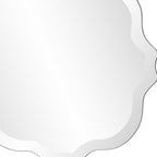 16" Gray Abstract Unframed Accent Mirror