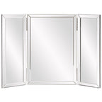 21" Gray Freestanding Framed Makeup Shaving Tabletop Mirror
