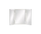 21" Gray Freestanding Framed Makeup Shaving Tabletop Mirror