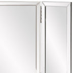 21" Gray Freestanding Framed Makeup Shaving Tabletop Mirror